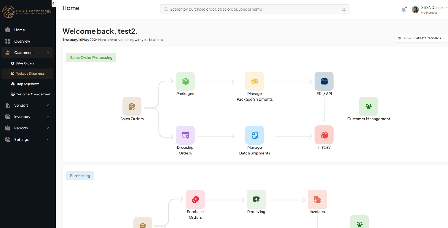 screenshot of SBSA EDI